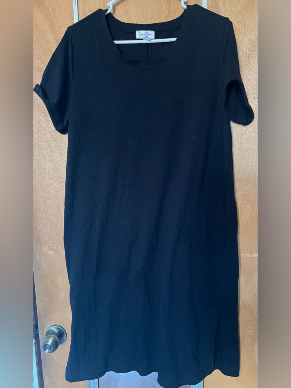 Jessica Simpson Black Short Sleeve Shift Dress